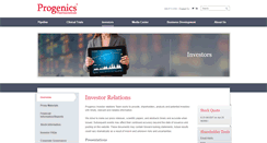 Desktop Screenshot of ir.progenics.com